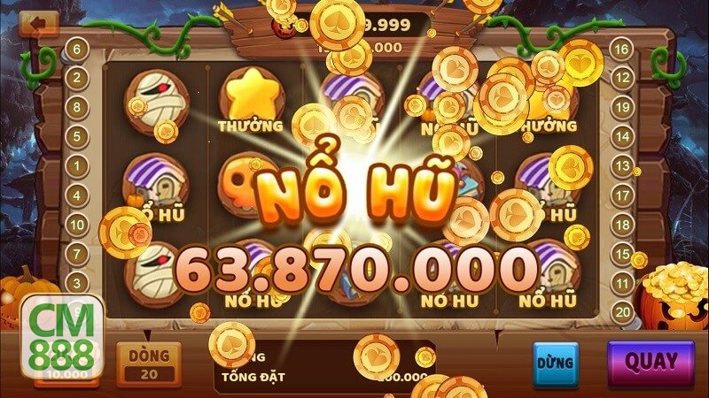 Game Nổ Hũ CM888 - Chọn game yêu thích và bắt đầu quay
